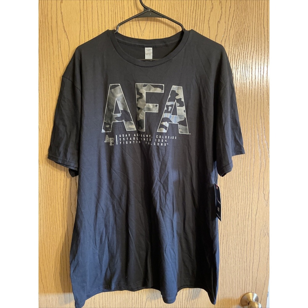 Men's Fanatics AFA USAF Academy Colorado Fightin' Falcons T-Shirt Black Size XL